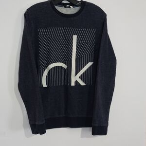 Calvin Klein Black Graphic Men's Sweater
